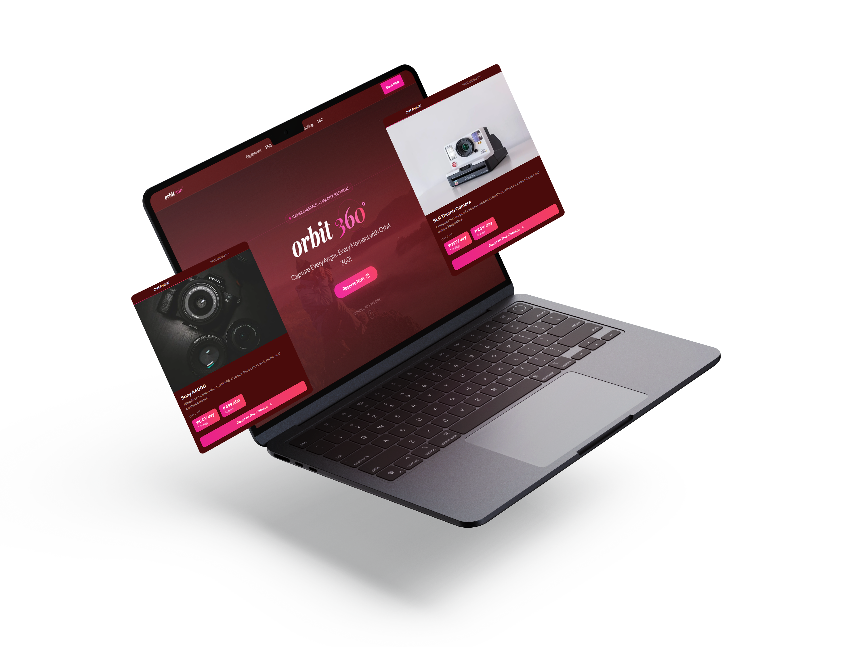 Orbit 360 laptop mockup